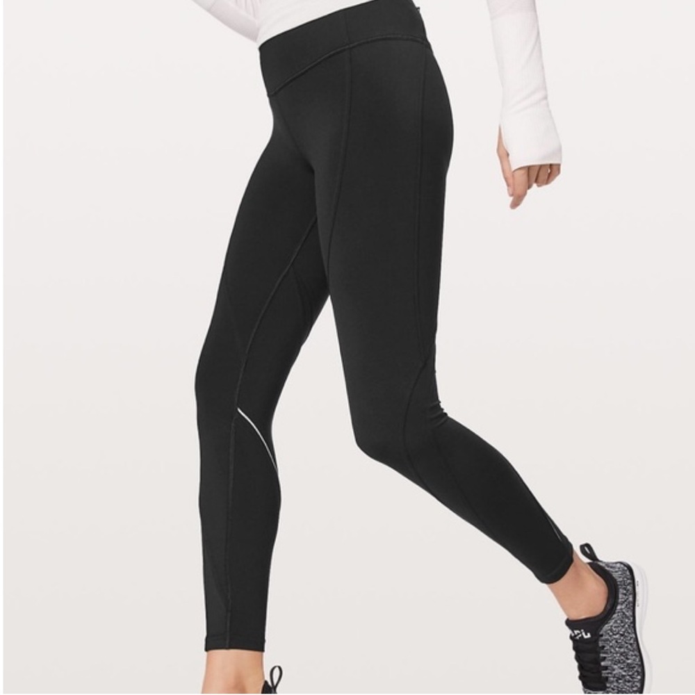 NWT Lululemon Chasing Miles Tight- green size 4